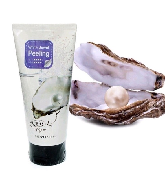 Tẩy da chết ngọc trai The Face Shop Smart Peeling White Jewel Perle HÀN QUỐC