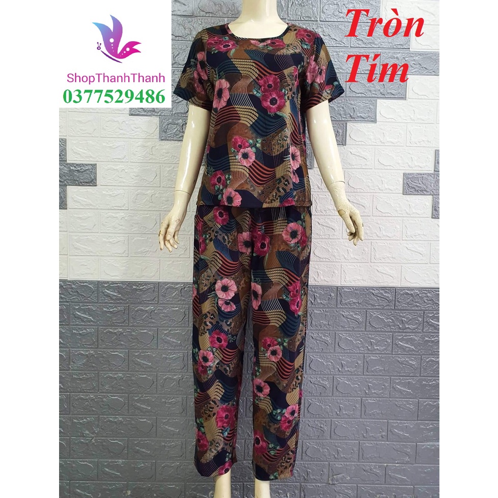 Size 5  Trung Niên QUẦN DÀI Đồ bộ mặc nhà TÔN TOLE LANH NHUNG Big Size cao cấp ShopThanhThanh