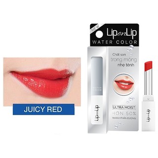 Son Lip on Lip Water Color Juicy Red - Đỏ mọng 2.2g