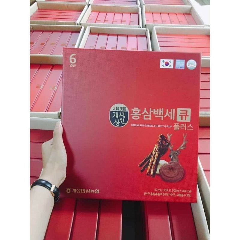 Nước Hồng Sâm Nhung  Hươu Linh Chi QPlus Hàn Quôc
