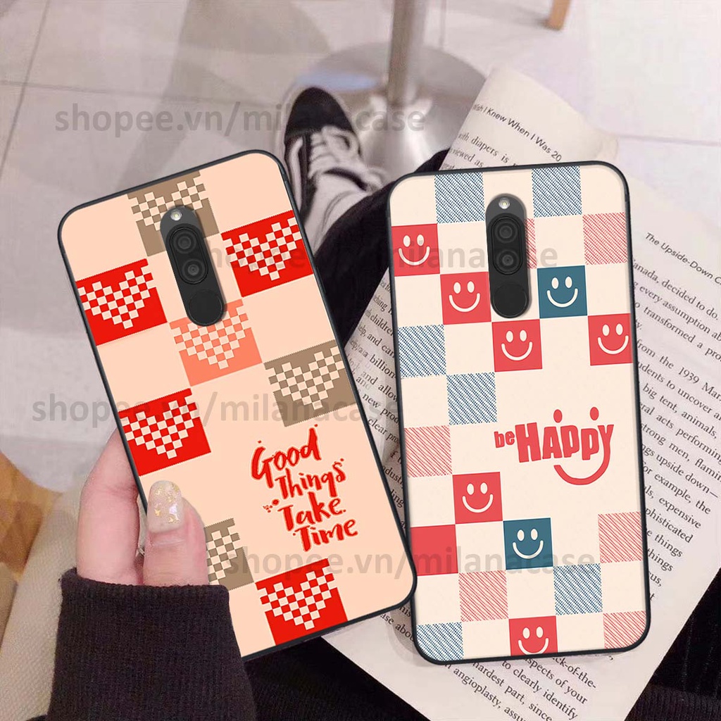 Ốp Xiaomi Redmi 8 caro họa tiết nhiều màu sắc siêu đẹp thời trang cá tính