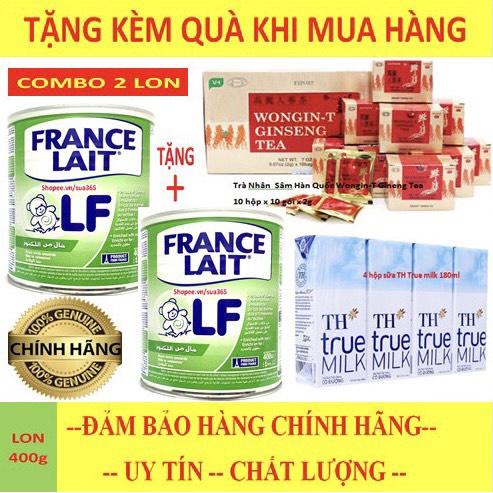Combo 2 Lon Sữa France Lait_400g (Đủ Loại : AR, LF, Pre) + ( Kèm Quà Tặng )