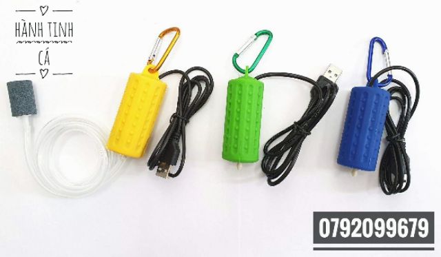 Sủi Oxy USB 6V Mini cho hồ cá, hoặc những chuyến đi câu