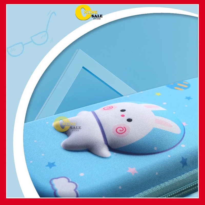 Mới-Hộp đựng bút 3D nổi cute dễ thương Cho bé trai,bé gái học sinh tiểu học cấp 1-Qskinshop