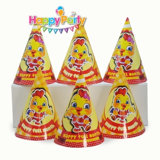 ( 9 MẪU ) Set 6 nón sinh nhật cho bé trai