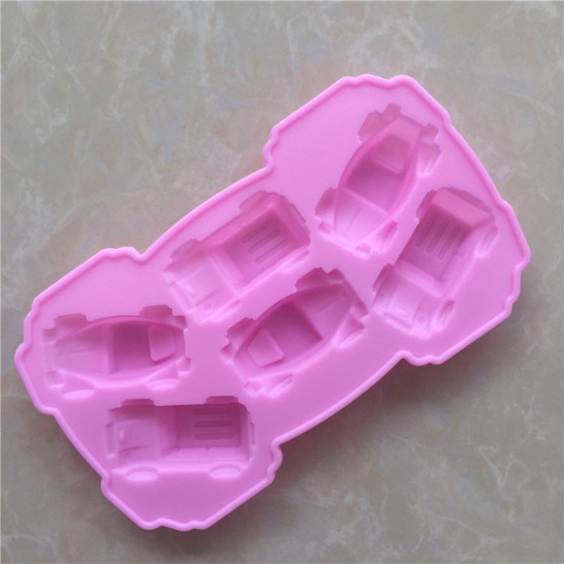 Khuôn Silicone Làm Bánh Tạo Hình Xe Hơi 3D Độc Đáo Tiện Dụng