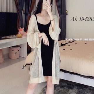 Áo khoác cadigan len mỏng dáng dài linh rubi store