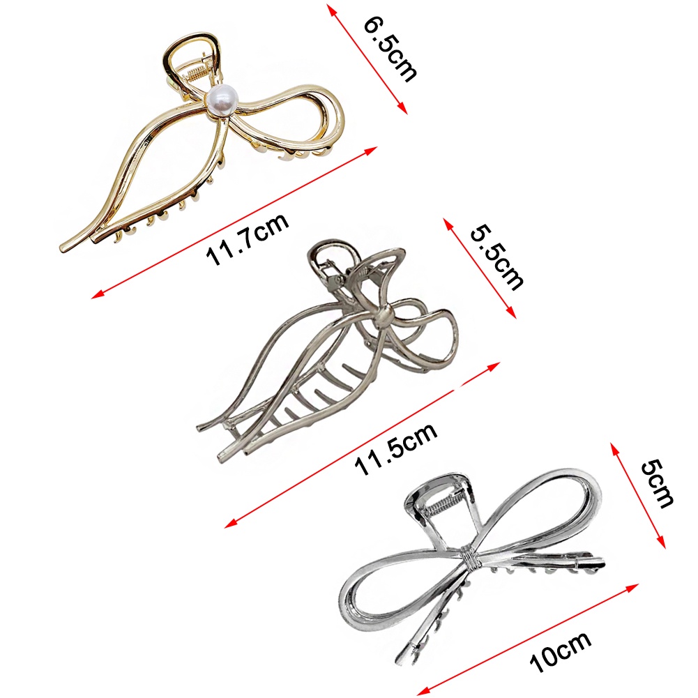 Kẹp Càng Cua Kim Loại Hình Bướm Dễ Thương