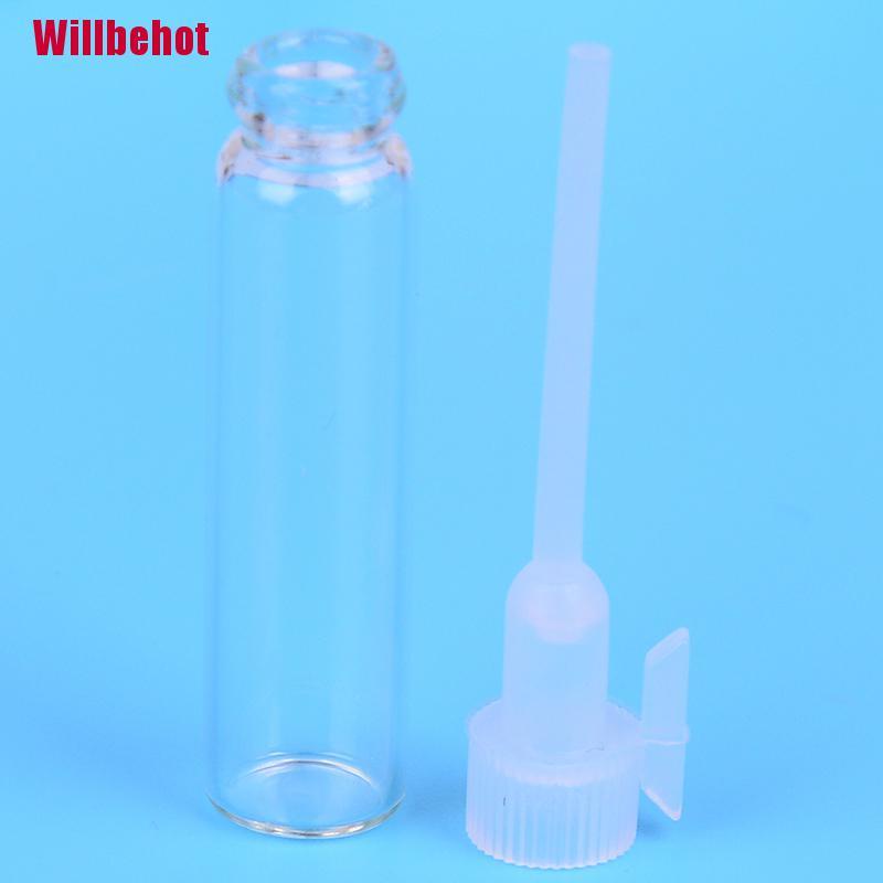 Set 10/50 chai thủy tinh rỗng mini 1Ml đựng nước hoa/dầu gội | WebRaoVat - webraovat.net.vn