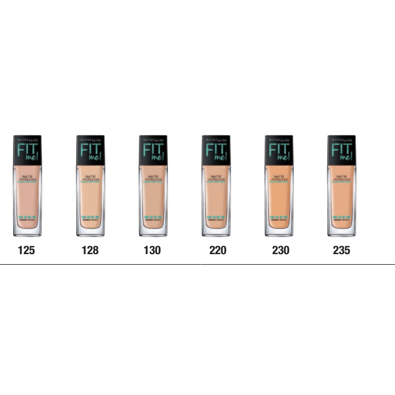 MAYBELLINE - KEM NỀN TỰ NHIÊN MÀU DA FIT ME FOUNDATION MÀU: 125