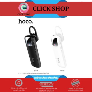 Tai Nghe Bluetooth Hoco E37 Gratified Business V4.1- Tai nghe hoco e37 có nút tăng giảm âm lượng