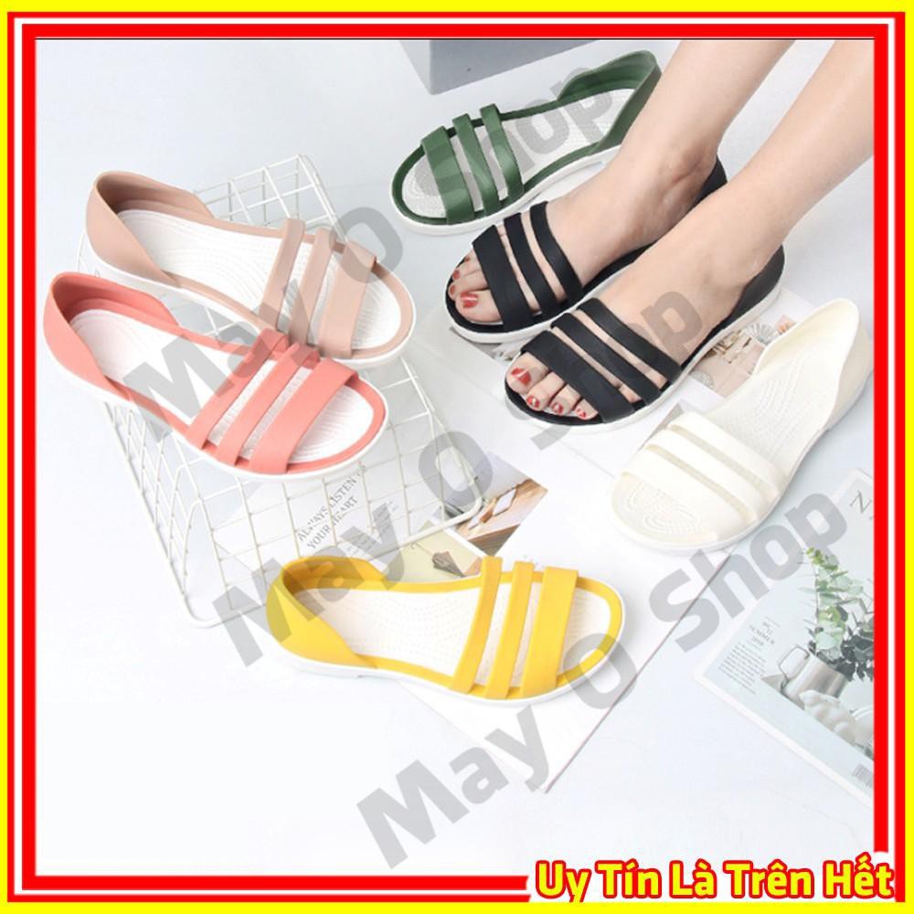 Dép Đế Bệt Nữ, Giày Thoáng Mát Đi Biển Mùa HèThời Trang Hàn Quốc Đẹp Giá Rẻ 6020 May O Shop