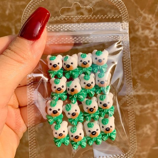 Gấu bột nail-Gấu nơ lẻ 1 con