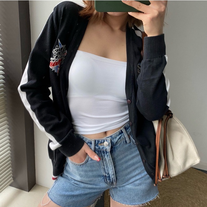 Áo hai dây - Áo bra dáng croptop su quây 2 dây mảnh sexy có mút đệm ngực phong cách Hàn Quốc thời trang quyến rũ - B1