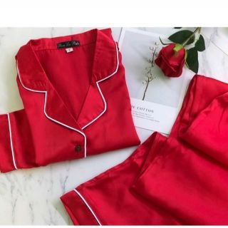 Bộ lụa satin dáng dài