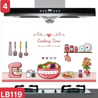 Giấy dán tường bếp cách nhiệt chống dầu mỡ, chịu nhiệt - decal dán bếp 3d họa tiết