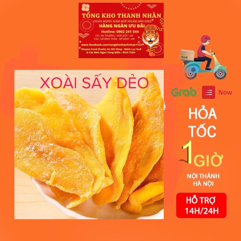 Xoài sấy dẻo không đường siêu ngon Nowship 1h