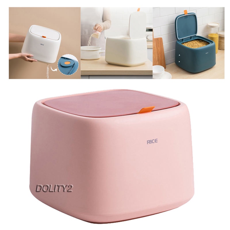 Food Container Flip Top Large Airtight 10kg Rice Storage for Pantry Kitchen