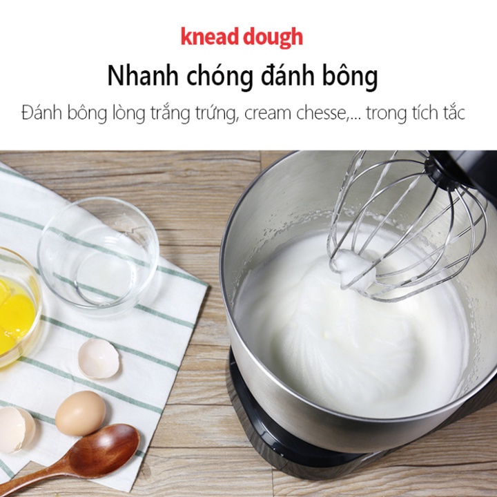 Máy trộn bột, đánh trứng DSP KM3030 - Công suất 1000W, 5 lít - Có 3 tốc độ đánh