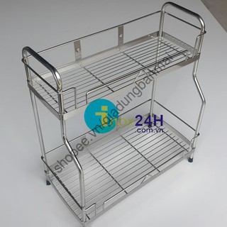 Kệ đựng gia vị inox hai tầng chất lượng cao
