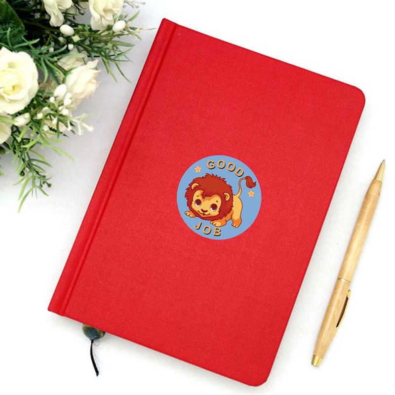 Set 500 miếng dán 2.5cm có họa tiết chữ truyền cảm hứng