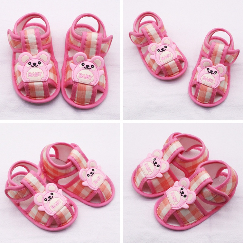 Xăng đan Đế Mềm Bằng Cotton In Họa Tiết Hoạt Hình Dành Cho Bé Trai Gái