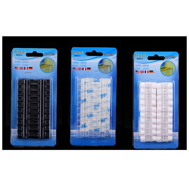 Vỉ 20 Kẹp Cố Định Dây Điện, Giữ Dây Cáp Sạc Thông Minh Chống Rối – Dumi Shop