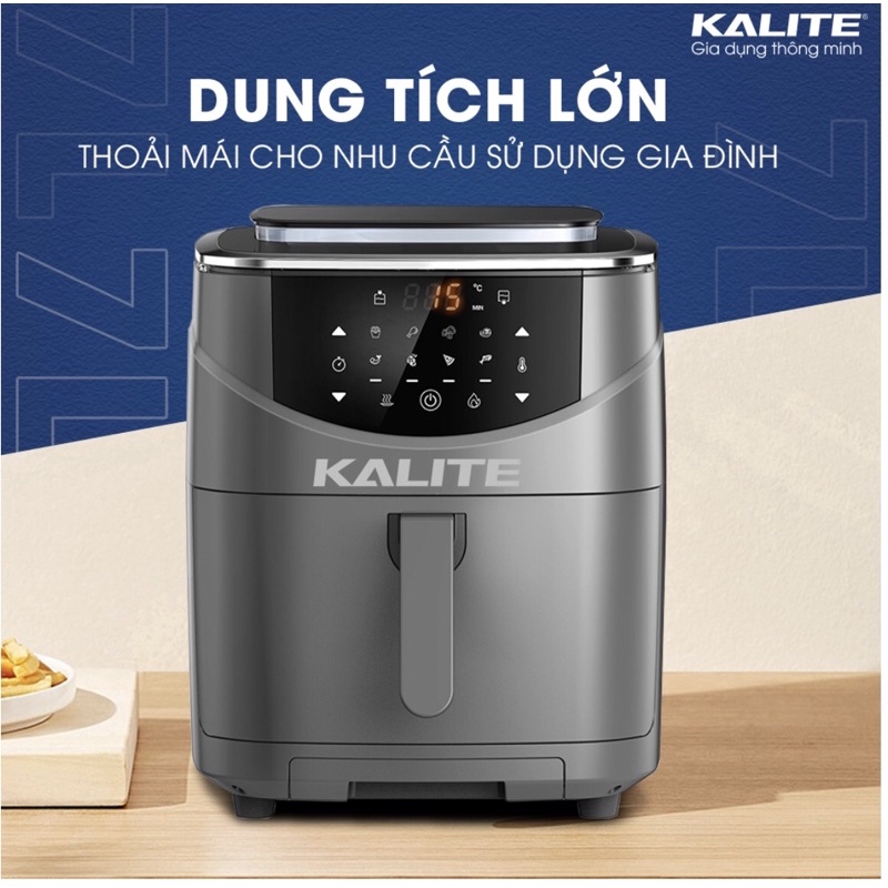 NỒI CHIÊN HƠI NƯỚC KALITE STEAM 7 THẾ HỆ MỚI CHIÊN HẤP 2 TRONG 1 CỰC HOT