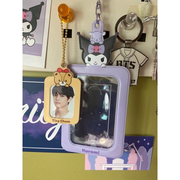 ID CARD HOLDER KEYRING MÓC KHOÁ ĐỰNG ẢNH THẦN TƯỢNG SANRIO HÀN QUỐC