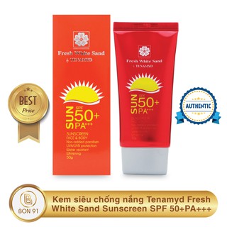 Kem siêu chống nắng tenamyd fresh white sand sunscreen spf 50+/pa+++ - bon91