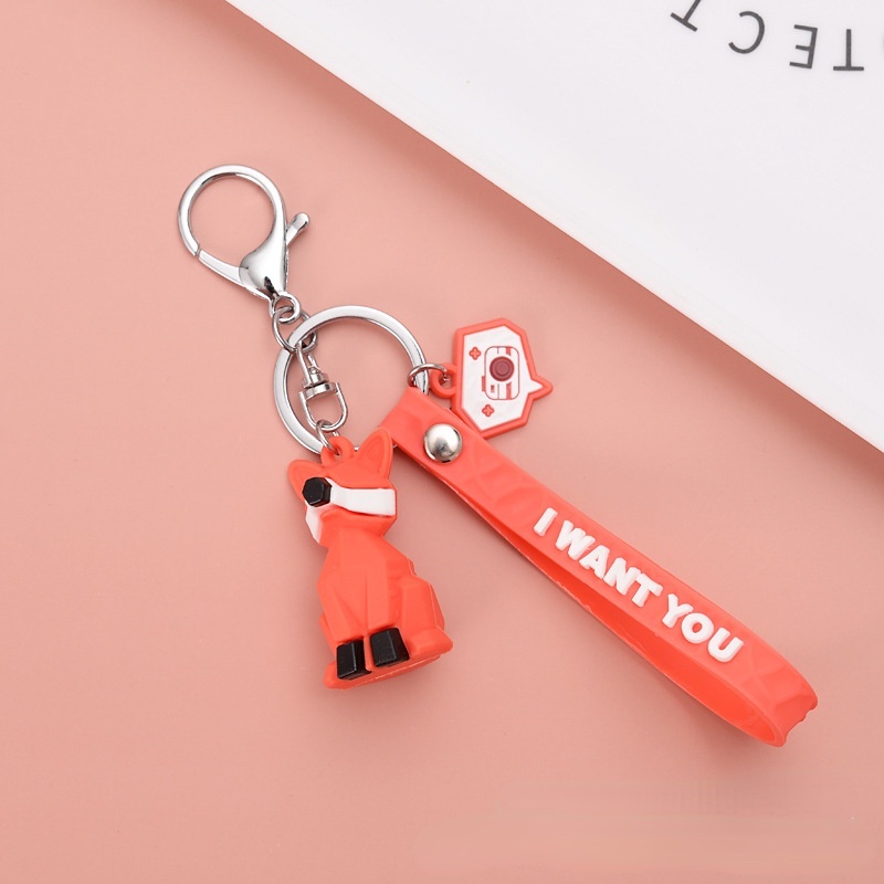 Móc Khóa Hình Động Vật Hoạt Hình Dễ Thương