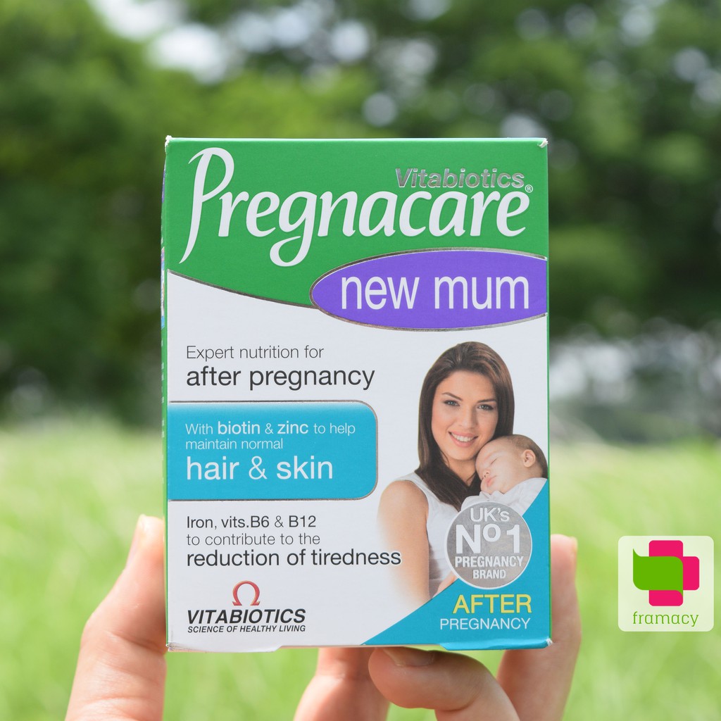 Vitamin tổng hợp Pregnacare New Mum, Anh (56 viên) cải thiện tóc và da cho phụ nữ sau sinh