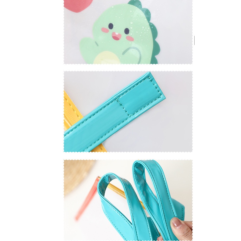 Túi tote Nhựa PVC Trong Suốt Chống Thấm Nước Họa Tiết Hoạt Hình