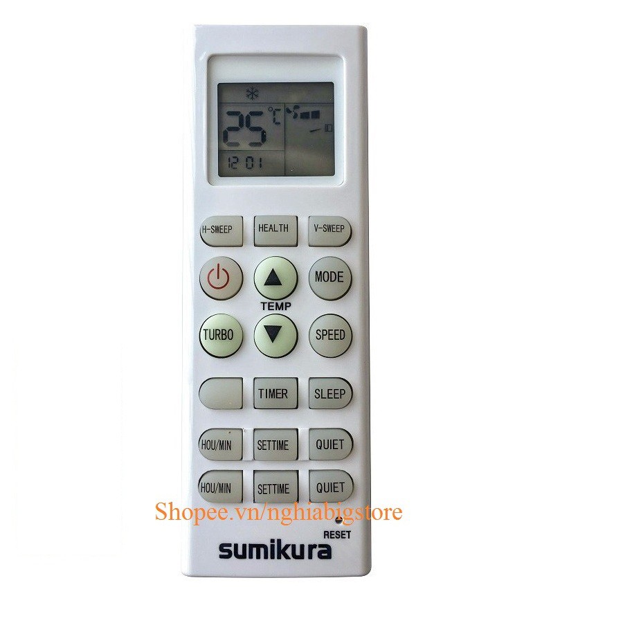 Remote Điều Hòa Sumikura KKG7B-C1 Điều Khiển Máy Lạnh Kèm Pin