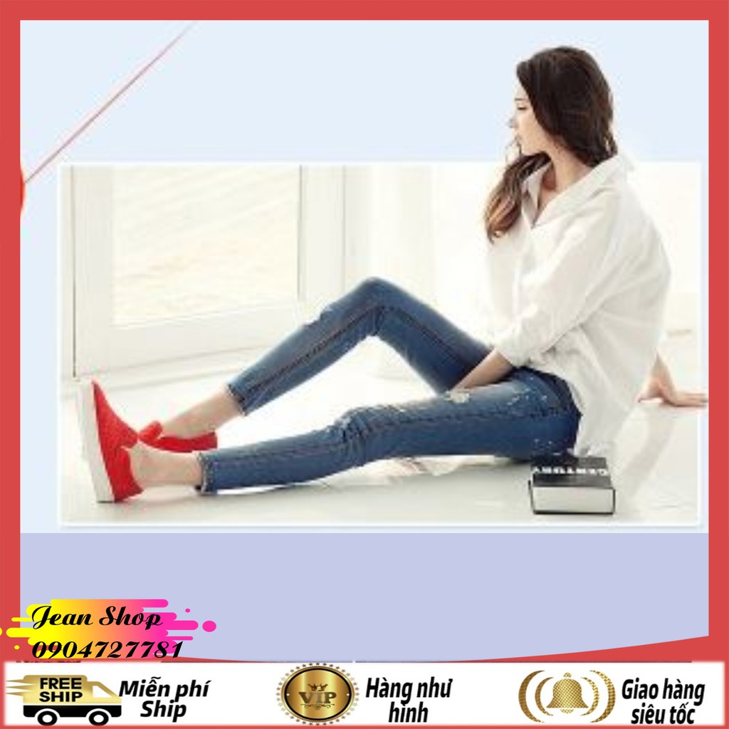 Quần bò cạp cao nữ 🍎FREE SHIP🍎 Quần jean nữ giá rẻ hàng Quảng Châu Q36 | BigBuy360 - bigbuy360.vn