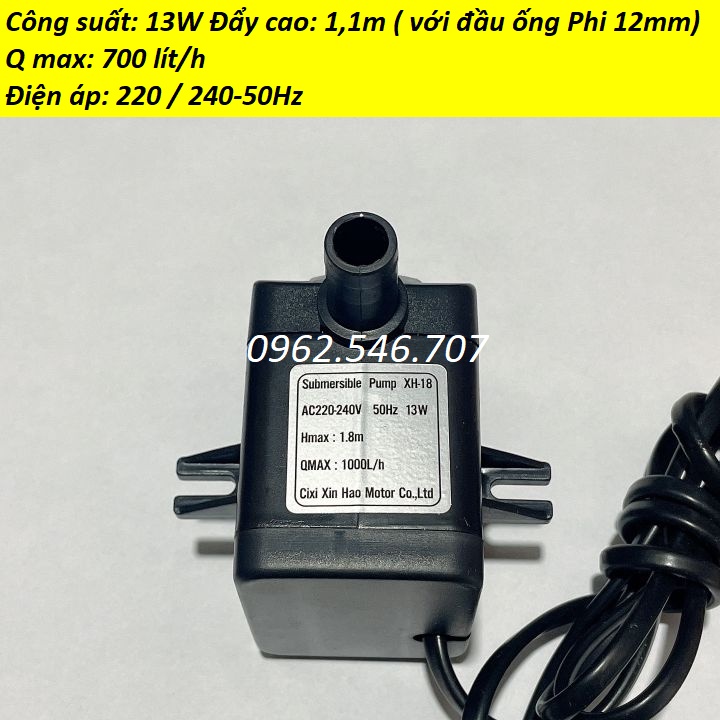 Máy Bơm Nước Chìm,quạt điều hòa,Hồ Cá Hòn Non Bộ,Thác Nước 4w đến 25w