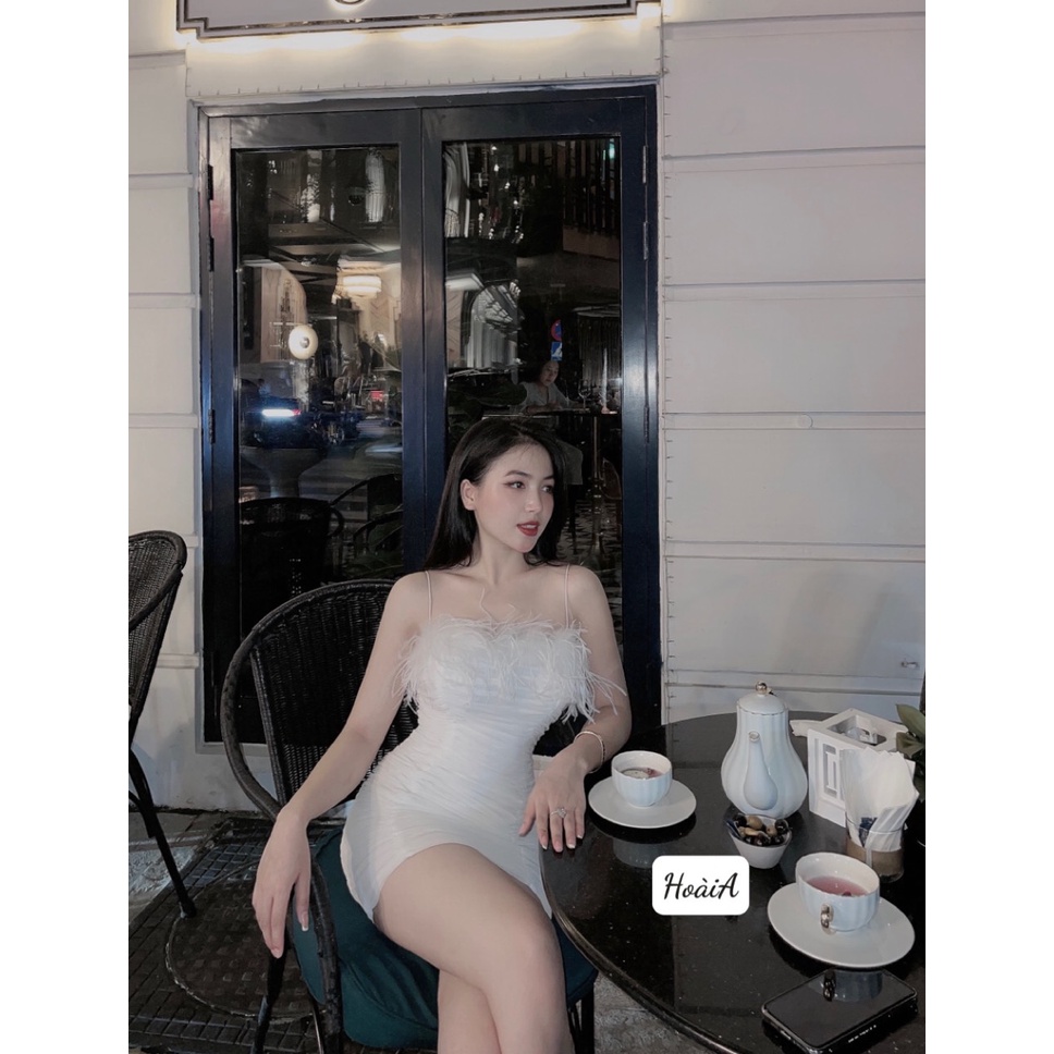 Đầm body lưới nhún