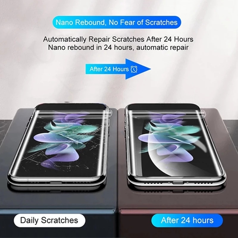 Phim Dán Hydrogel Trong Suốt Bảo Vệ Màn Hình Điện Thoại Samsung Galaxy Z Flip 5 4 3 Samsung Galaxy Z Flip 3 4 5
