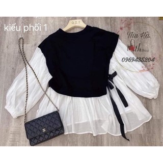 Áo babydol phối