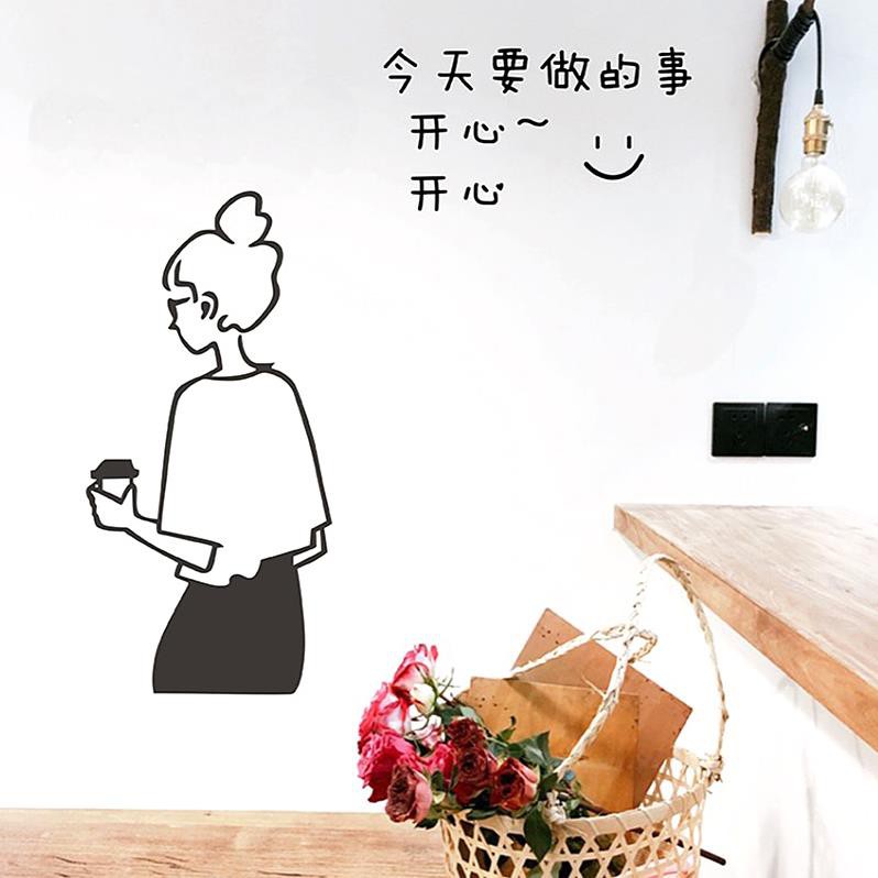 Hình dán Sticker tường chống thấm nước kiểu dáng đơn giản có thể gỡ A30 | BigBuy360 - bigbuy360.vn