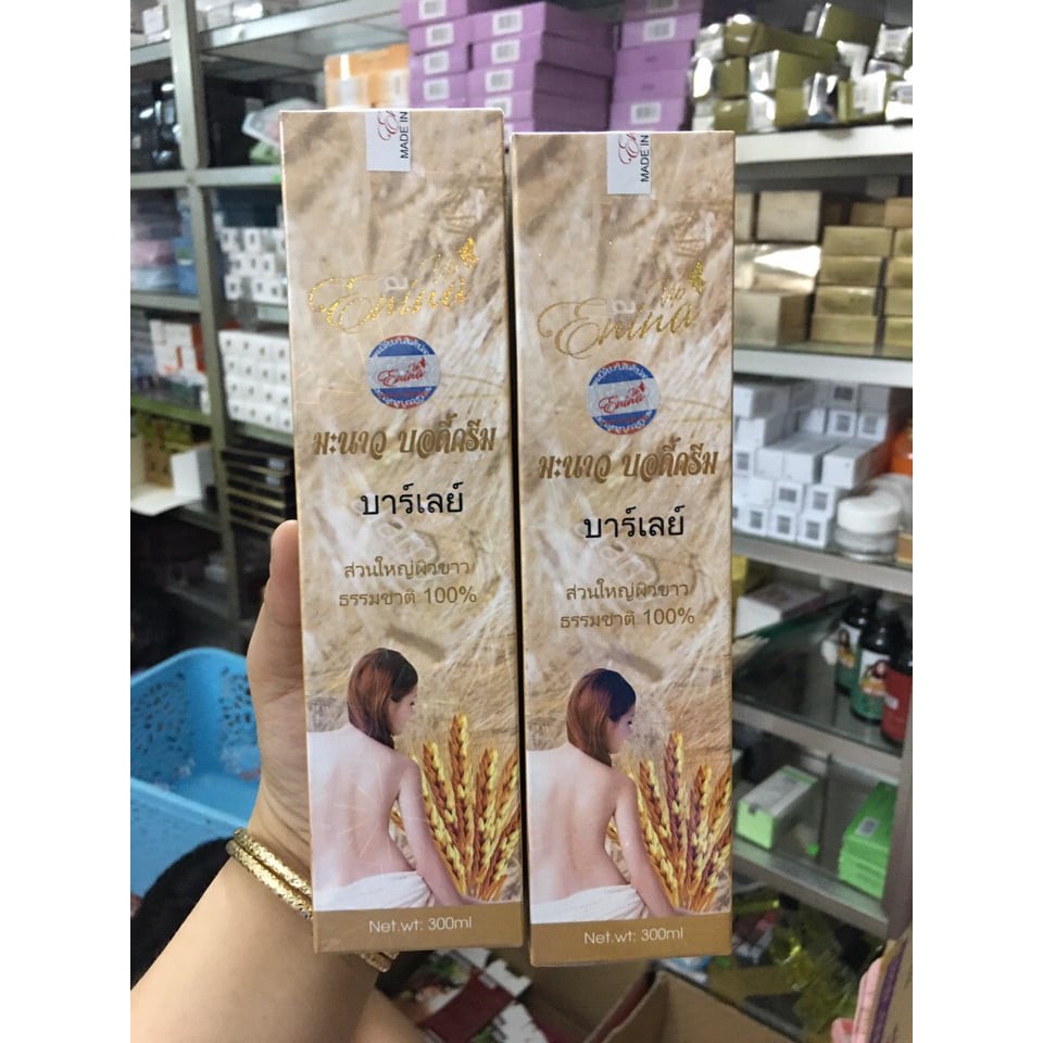Sữa tắm [trắng da Erina] sữa non và lúa mạch Thái Lan