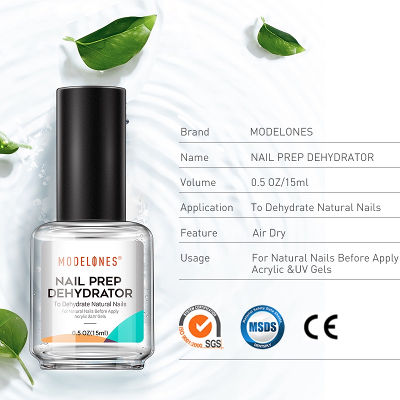 Sơn lót/ khử dầu móng tay MODELONES 15ml tùy chọn