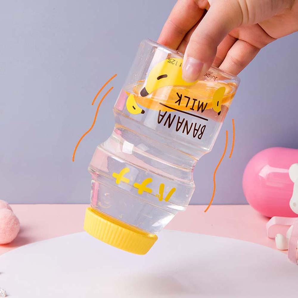 Bình Nước Nhựa PC 480ml In Hình Trái Cây Dễ Thương Chống Nước Cho Trẻ Em Và Người Lớn