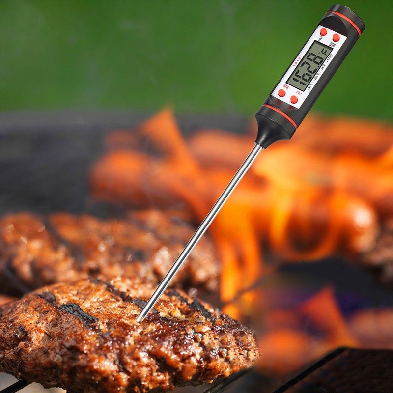 Nhiệt kế điện tử màn hình LCD tiện lợi dành cho nướng BBQ