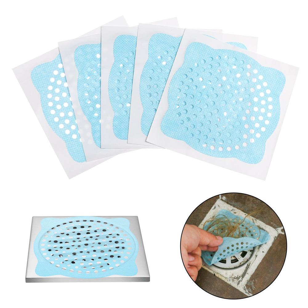 Set 10 Tấm Chặn Tóc Dùng Một Lần Cho Bồn Rửa Nhà Tắm Ốp