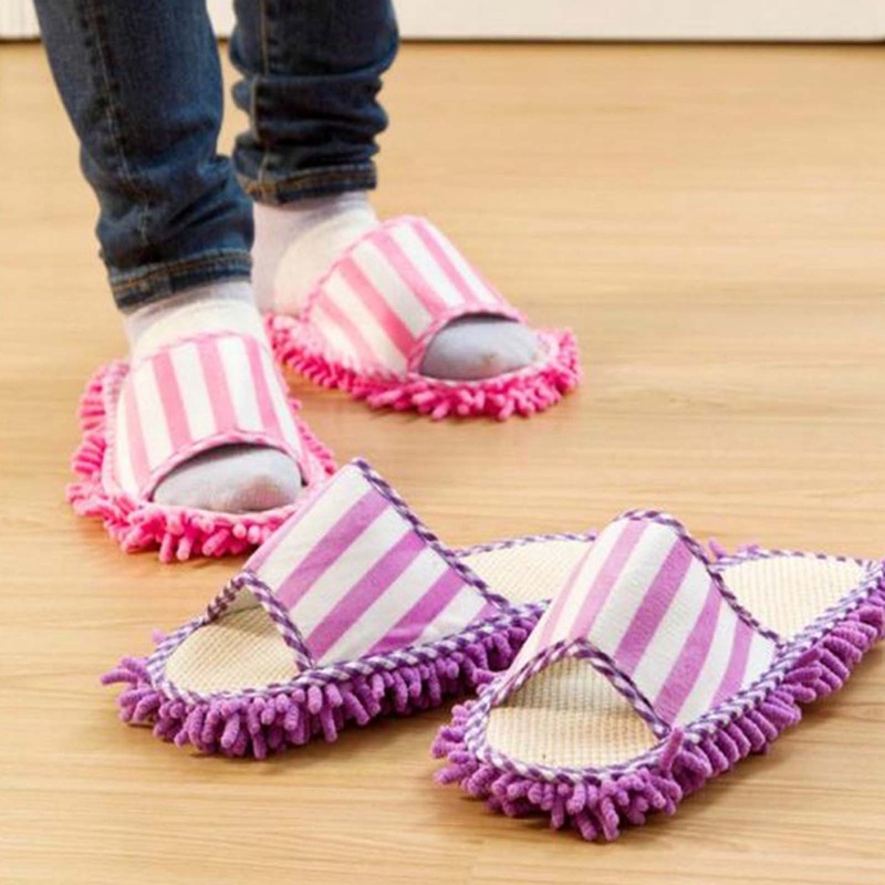 Dép Lau Nhà Lông Cừu San Hô Lau Nhà Có Thể Tháo Rời