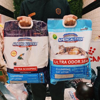 Cát vệ sinh siêu vón và khử mùi cho mèo - America Litter 10L
