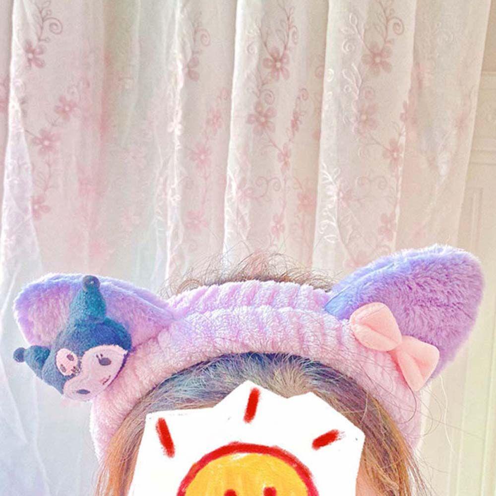 Băng Đô Cài Tóc Rửa Mặt Hình Mèo KT Cinnamoroll Dễ Thương VANES1 Mymelody