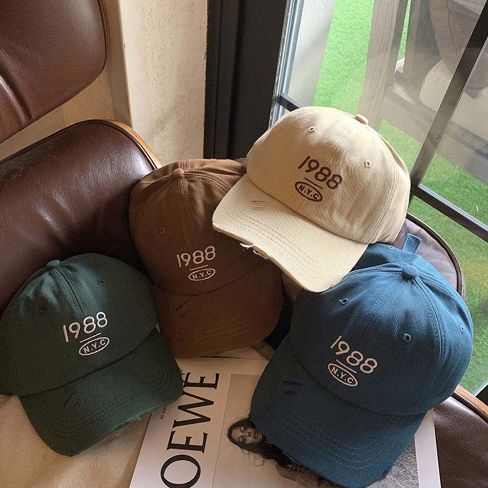 PRESTON Mũ Lưỡi Trai Thêu Chữ Đơn Giản Thời Trang