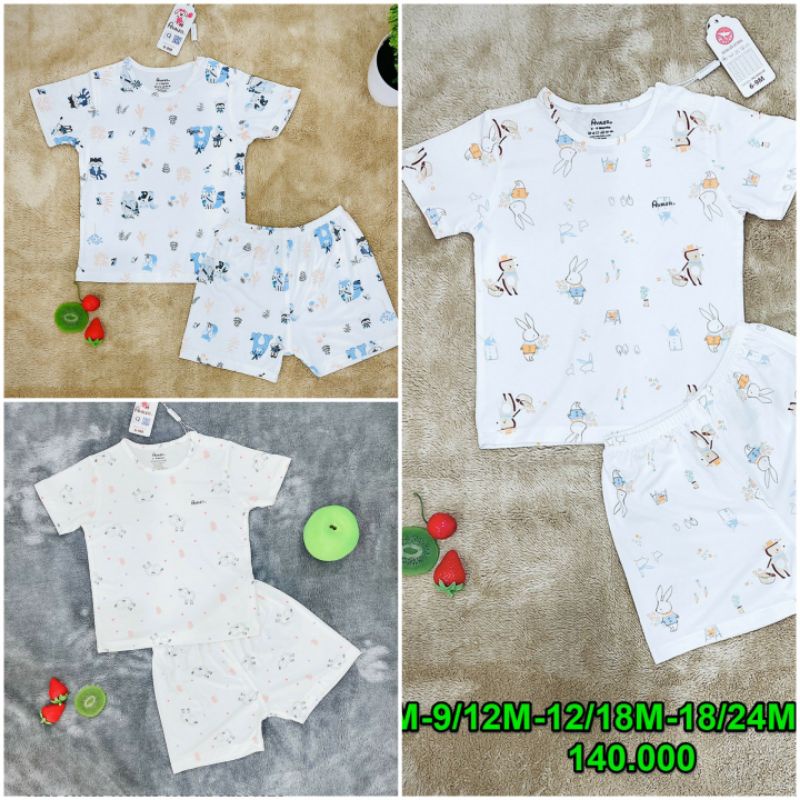 Avaler - XẢ KHO Bộ cộc Avaler cài vai sợi tre cho bé 6-17kg